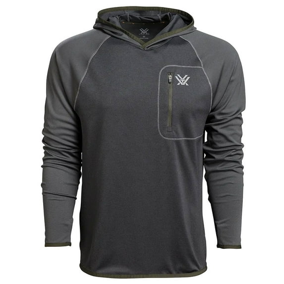 VORTEX Adult Male Weekend Rucker Hoodie, Color: Charcoal, Size: 2XL