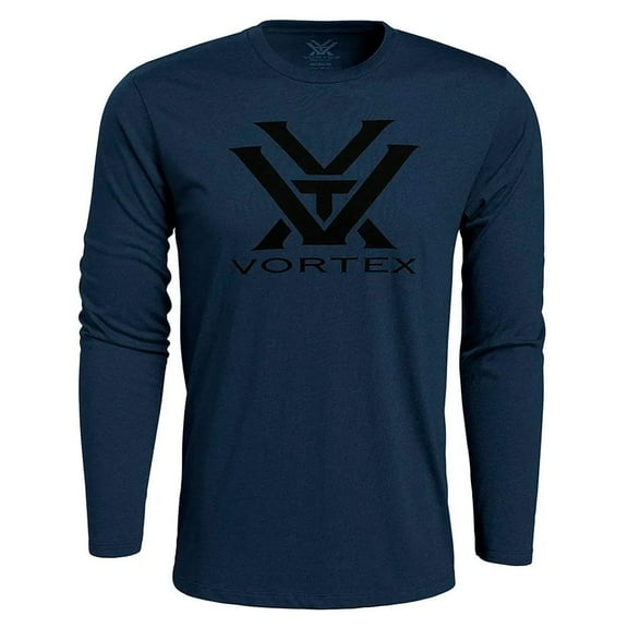 VORTEX Men Core Logo T-Shirt, Color: Navy Heather, Size: XL (221-02-NAH-XL)