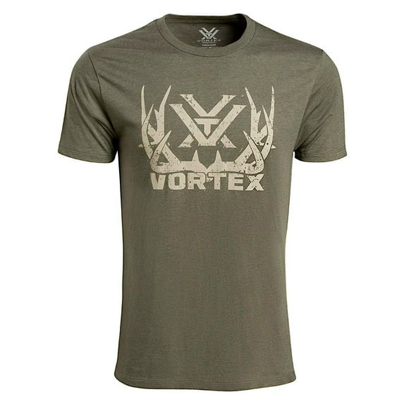 VORTEX Men Full-Tine T-Shirt, Color: Military Heather, Size: S (121-45-MIH-S)