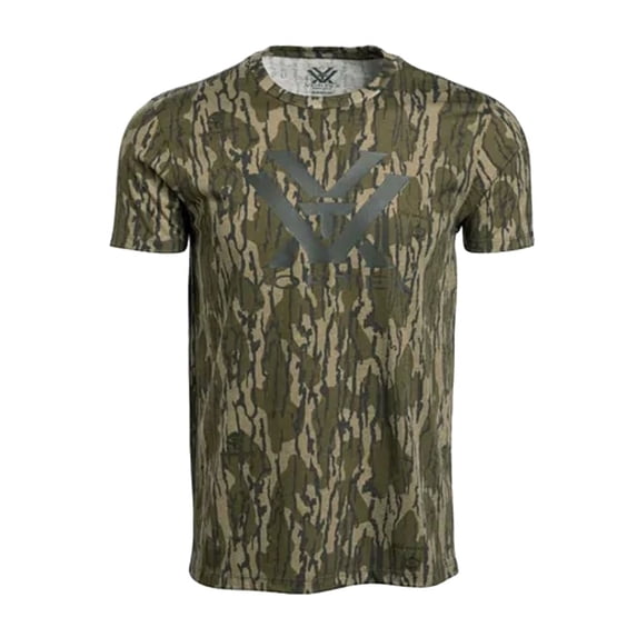 Vortex Optics Core Logo Short Sleeve T-Shirt, Mossy Oak Bottomland Camo, Men's, Cotton Blend LG (120-16-BOML)