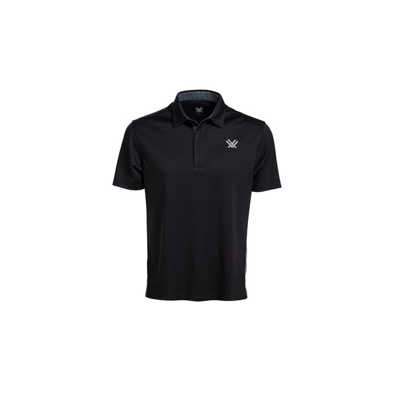 Vortex Optics Men's Escape Velocity Short Sleeve Polo Shirt Black