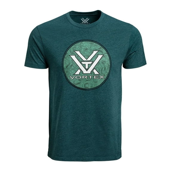 VORTEX Men's Hunting Grounds T-Shirt, Color: Dark Teal Heather, Size: 2XL (122-06-DAH2X)