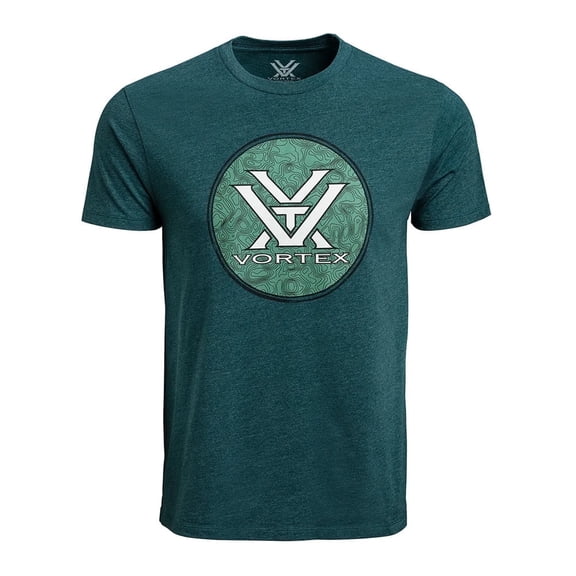 VORTEX Men's Hunting Grounds T-Shirt, Color: Dark Teal Heather, Size: XL (122-06-DAHXL)