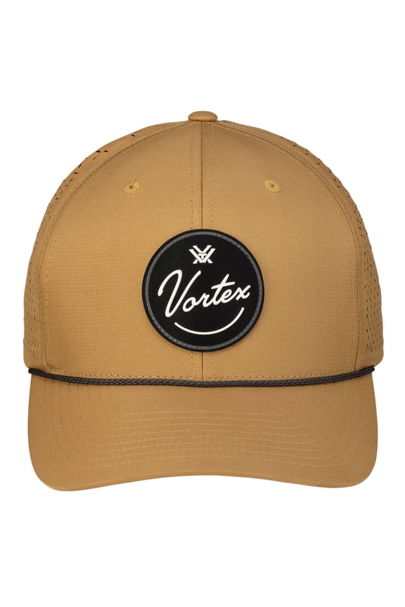 Men's Script Logo Silicone Patch Dull Gold Cap (126-23-DLG)