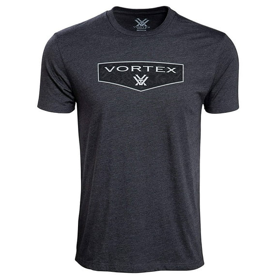 VORTEX Adult Male Shield Short Sleeve T-Shirt, Color: Charcoal Heather, Size: L (220-50-CHHL)