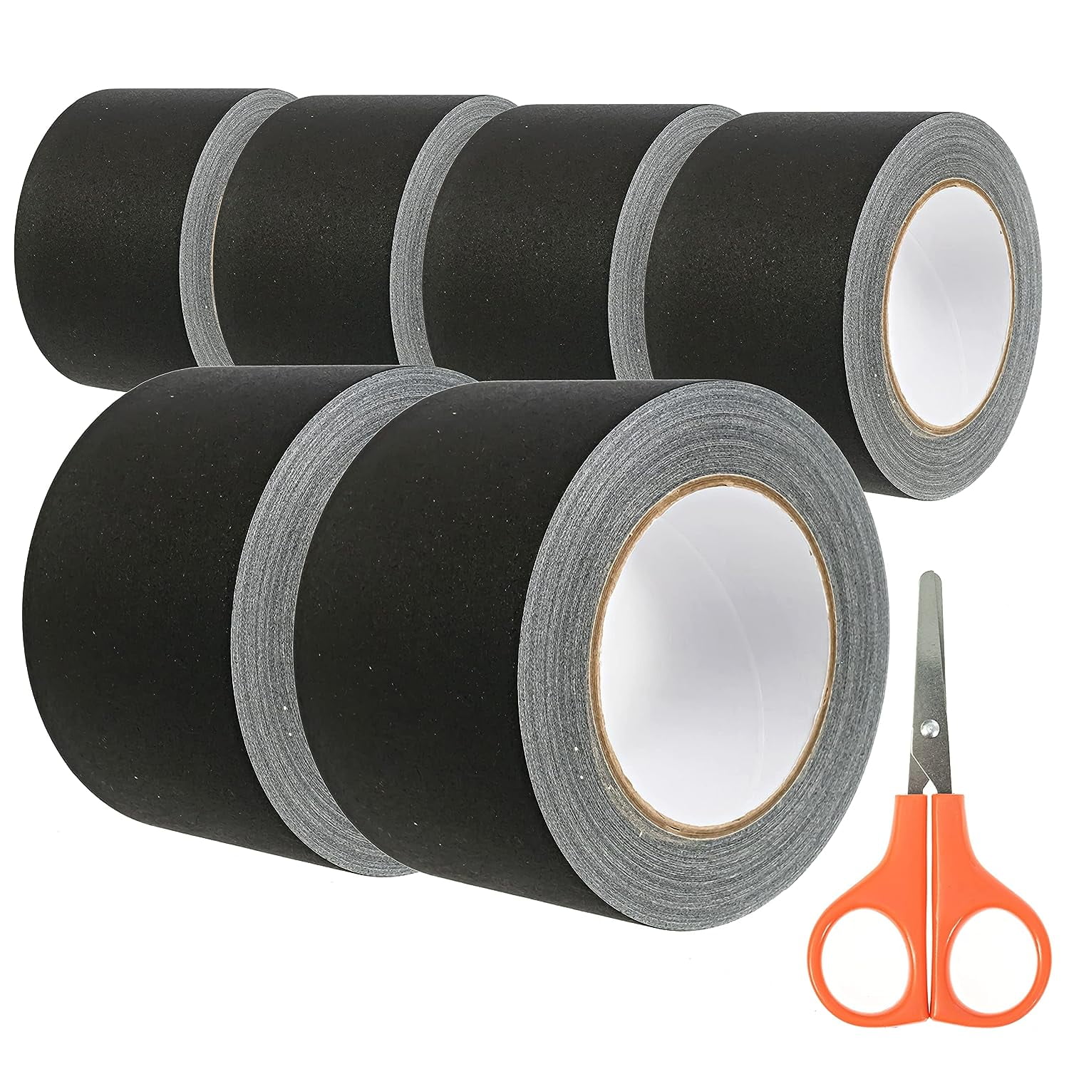T.R.U. CGT-80 Black Gaffers Stage Tape with Rubber Adhesive, 2 in. wide x  60 Yards length, 12MIL Thickness (Pack of 1)