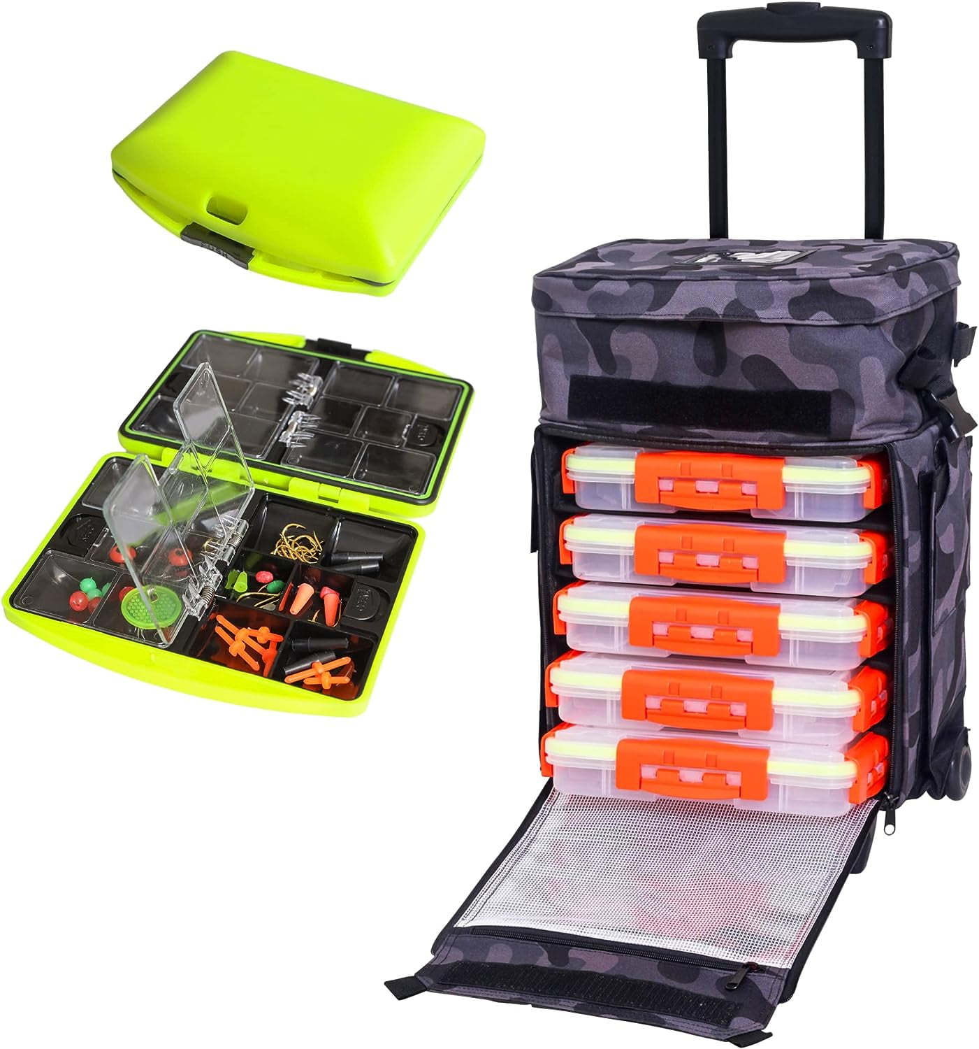 Tackle Boxes Organizer with Dividers Plastic Clear Organizer Box Holder  Case 