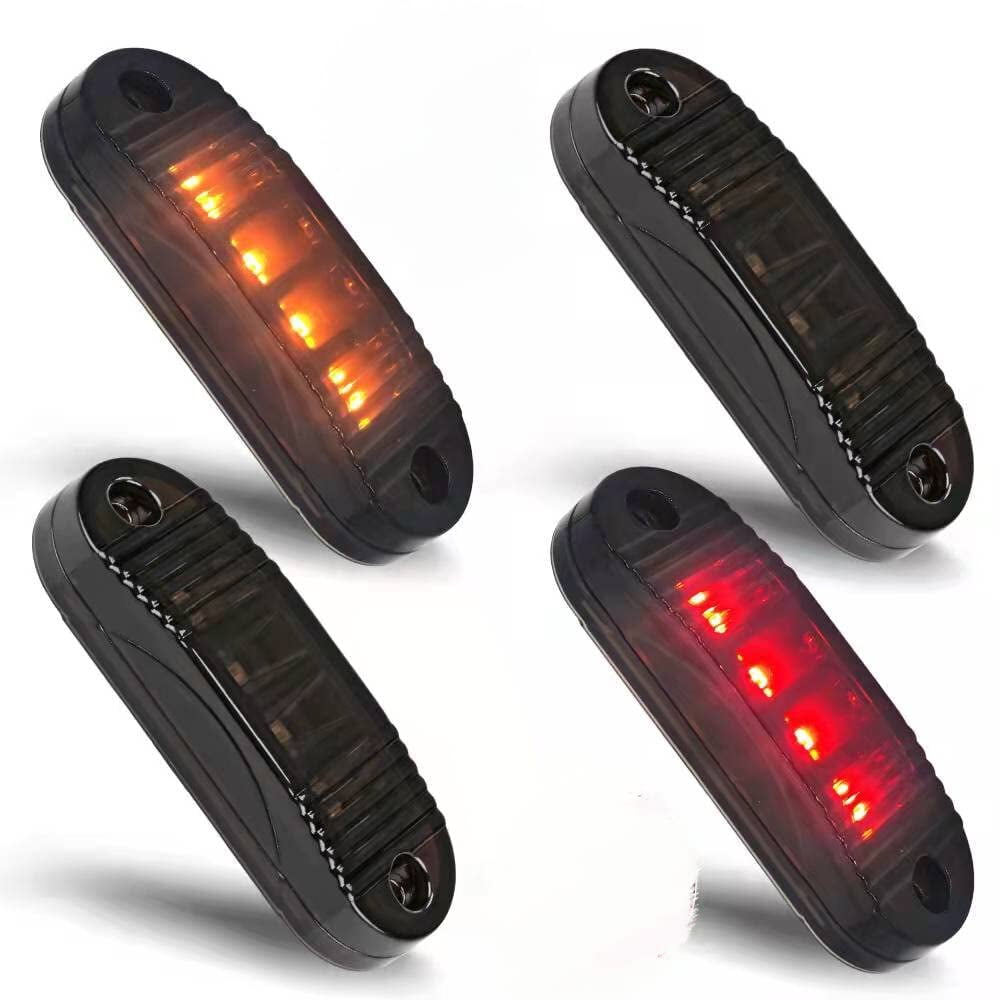 VORooKAS 4pcs Trailer Lights STF9 Oval Led Side Marker Light, Surface
