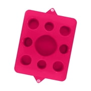 VOS Family Size Floating Refreshments Holding Tray for Snacks and Drinks | Ultra Buoyant Water Floats for Pools Sandbars Parties, 9-Holes, Pack of 1, Fandango Pink