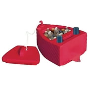 VOS Polynesian Closed Cell Floating Boat Cooler - High Quality, Sturdy, Insulated Cooler for Boats | Perfect for Fishing, Boating, Kayaking & Outdoor Adventures (Rave Red)