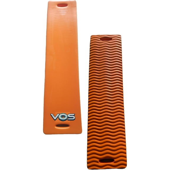VOS Poseidon Water Pad/Foam Pool Noodle for Swimming and Floating - 2 Pc Pk | Foam Pad, Pool Floats, Lake Floats | Amber Sun Orange