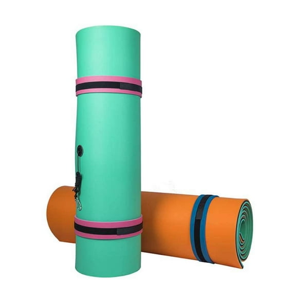 VOS Tahoe Premium Ultra Oversized Floating Water Mat, Foam Water Floating Pad, Lily Pad - Perfect for Lake, Pool, Beach, Sports & Water Activities, Orange Green Black (6'x18')