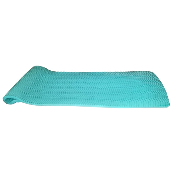 VOS Wavy Swimming Pool Lounger-Premium Ultra Buoyant Foam Mat for Adults - Pool Floats Accessory for Relaxing in Pools, Lakes, Beaches and Water Parks - UV & Chlorine Resistant (Seafoam Blue)