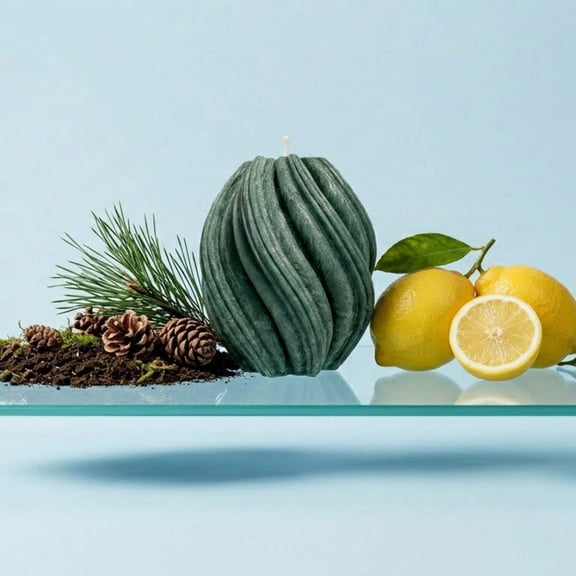 VOSK Handmade Candle - Fusion Candle, Emerald Forest, Leaves (Small)