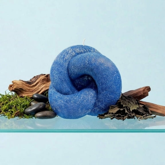 VOSK Handmade Candle - Knot Candle, Deep Ocean, Patchouli