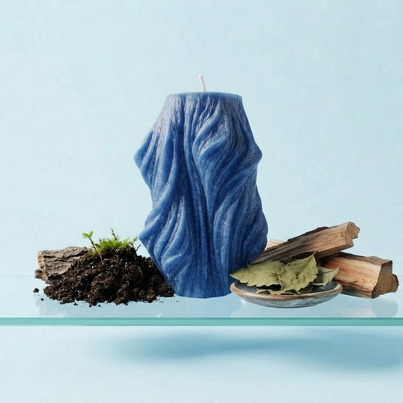 Veil Sculptural Candle • Deep Ocean Patchouli (Small)