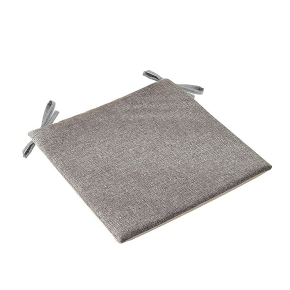 VOSS 18 x 18 Gray Square Linen Outdoor Seat Cushion, Washable