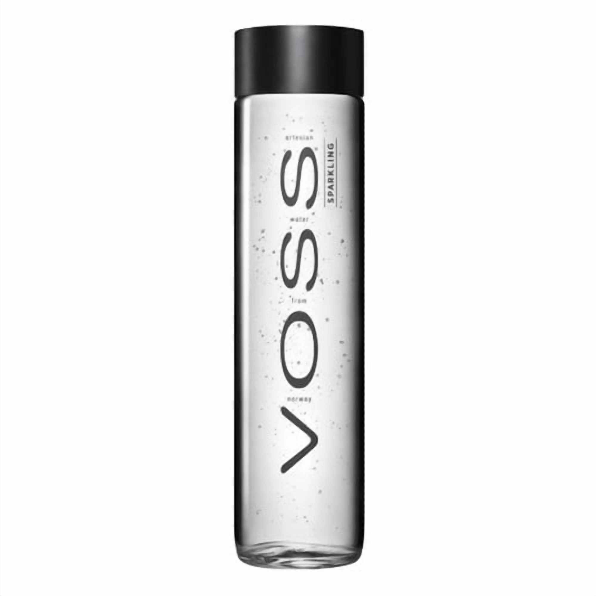 VOSS Sparkling Artesian Water Glass Bottle 800ml, British Import (Pack of 3)