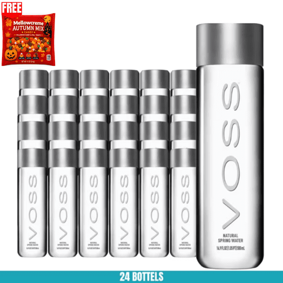 VOSS Still Water Bottles, 500 ml, 24 Pack