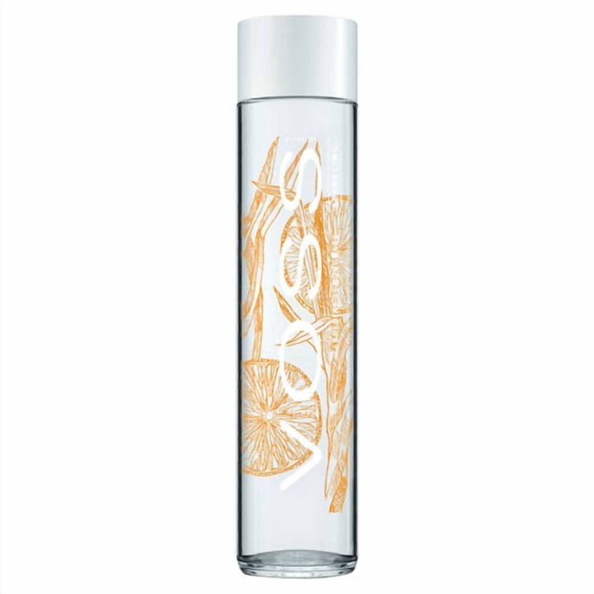 VOSS Tangerine Lemongrass Flavoured Sparkling Water Glass Bottle 375ml, British Import (Pack of 6)