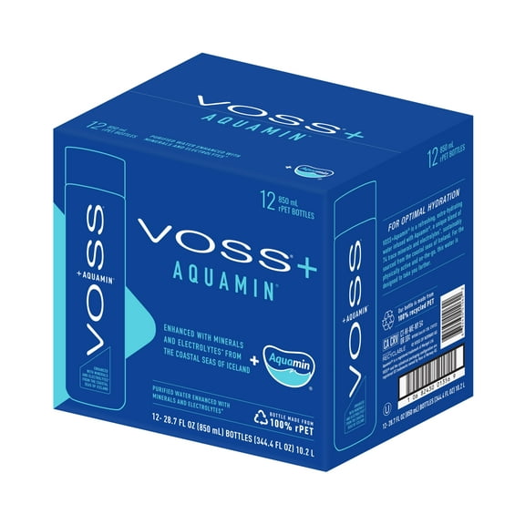 VOSS Water + Aquamin Still 28.74 oz Bottles, 12 Pack