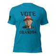 thumbnail image 1 of VOTE FOR GRANDPA TRUMP 2024 Unisex t-shirt (Aqua, 3XL), 1 of 4