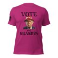thumbnail image 1 of VOTE FOR GRANDPA TRUMP 2024 Unisex t-shirt (Berry, L), 1 of 4