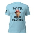 thumbnail image 1 of VOTE FOR GRANDPA TRUMP 2024 Unisex t-shirt (Ocean Blue, XL), 1 of 4