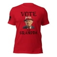 thumbnail image 1 of VOTE FOR GRANDPA TRUMP 2024 Unisex t-shirt (Red, 2XL), 1 of 4