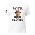 thumbnail image 1 of VOTE FOR GRANDPA TRUMP 2024 Unisex t-shirt (White, M), 1 of 4