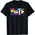 thumbnail image 1 of VOTE LGBT SHIRT Voting Rights Racism, Sexism, Protest T-Shirt, 1 of 3