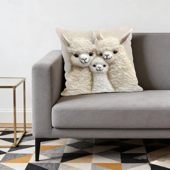 VOTRUDI 17.72x17.72in Cute Animals Printing Sofa Living Room Decorative Throw Pillow Cover