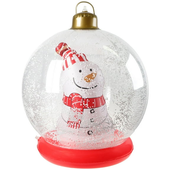 VOTRUDI 28 Inch PVC Inflatable Christmas Ball,Christmas Decor Clearance,Outdoor Ornaments,Christmas Indoor Decor for Room Office Tabletop,A