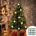 thumbnail image 1 of VOTRUDI 9 Pc Light Blue Shatterproof Christmas Ornaments, 3 Inch Plastic Unbreakable Christmas Ball Set for Tree Decorations, 1 of 6