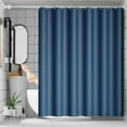 thumbnail image 1 of VOTRUDI Blue Vertical Stripe EVA Shower Curtain Waterproof 71x47in, 1 of 9
