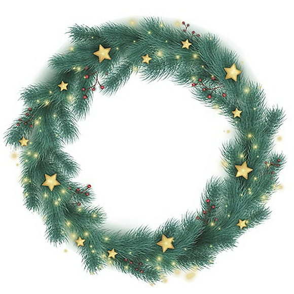 VOTRUDI Christmas Door Wreath,New Christmas Wreath Stickers Santa Claus Glass Window Wall Decoration Wall Stickers