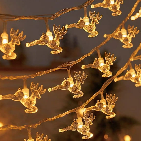 VOTRUDI Christmas Lights for Tree,4.9ft 10 Count String Lights,Battery Operated Waterproof Xmas Lights for Indoor Outdoor Wedding Holiday Party Home Decor,White