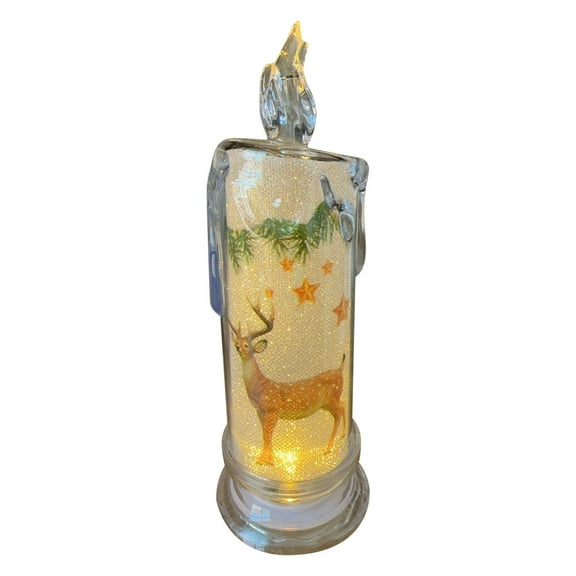 VOTRUDI Christmas Ornaments 2024,Battery-Operated Santa Claus LED Candle: Flameless Christmas Themed Decoration & Gift,A