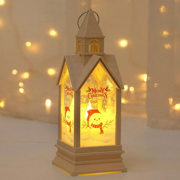 VOTRUDI Christmas Ornaments Candle Lights Clearance,Christmas Wind Lights Ornaments - LED Imitation Lights for Church & Home Night Decor,F