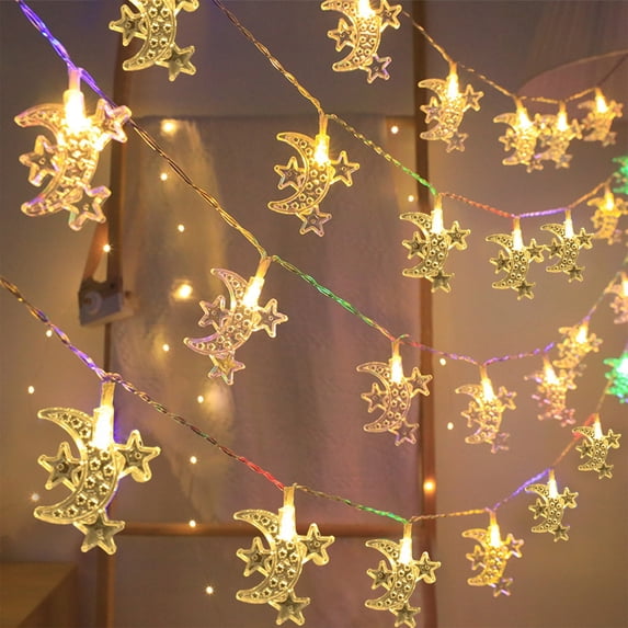 VOTRUDI Christmas String Lights White,9.8ft 20 Count String Lights,Battery Operated Waterproof Xmas Lights for Indoor Outdoor Wedding Holiday Party Home Decor,White