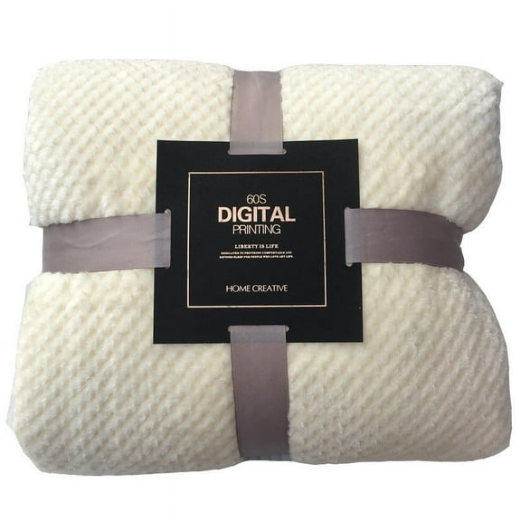 VOTRUDI Chunky Weighted Throw Blanket,Fall Winter Plush Full Size Throws and Blankets Clearance,Heavy,Throw Blankets For Bed,Sofa,Living Room,Outdoor,White