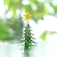 thumbnail image 1 of VOTRUDI Crystal Xmas Tree Figurine,Christmas Tree Clearance,Glass Statue Desktop Ornaments,Christmas Indoor Decor for Room Office Tabletop,Green, 1 of 6