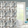 thumbnail image 1 of VOTRUDI EVA Shower Curtain Khaki Abstract 71x71in with Weighted Hem & Rustproof Grommets, 1 of 6