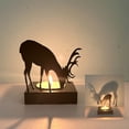 thumbnail image 1 of VOTRUDI Elegant Metal Iron Christmas Deer,Christmas Gifts Clearance,Candlestick Tabletop Decor,Christmas Indoor Decor for Room Office Tabletop,Black, 1 of 6