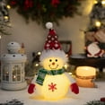 thumbnail image 1 of VOTRUDI Light Up Snowman Figure Decoration,Christmas Gifts Clearance,Christmas Snowflake Gift,Christmas Indoor Decor for Room Office Tabletop,B, 1 of 2
