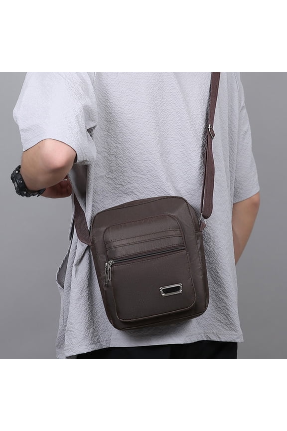 VOTRUDI Men's Sling Bag Crossbody Chest Pack Nylon Sport Fanny Pack for Travel Running Hiking Lightweight Small Daypack Multi Pocket EDC