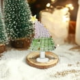 thumbnail image 1 of VOTRUDI Mini Christmas Tree Glass Ornaments,Christmas Tree Clearance,Winter Figurines,Christmas Indoor Decor for Room Office Tabletop,Pink, 1 of 6