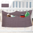 thumbnail image 1 of VOTRUDI Multipurpose Bedside Caddy Stroller Organizer Double Layer Fabric Hanging Storage Bag with Pockets for Nursery Ba-by Essentials, 1 of 6