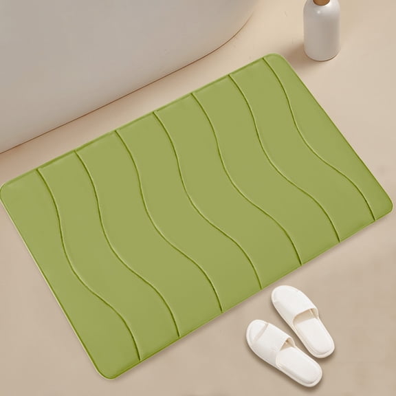 VOTRUDI New Bath Mats Clearance,Green No Slip Memory Foam Bathroom Rugs and Mats Washable,Bath Rugs and Mats for Bathroom Floor