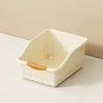 thumbnail image 1 of VOTRUDI Rolling Storage Bins with Wheels Plastic Small Stackable Baskets with Lid and Handle for Bathroom Kitchen Pantry Counter Organization Clear, 1 of 6